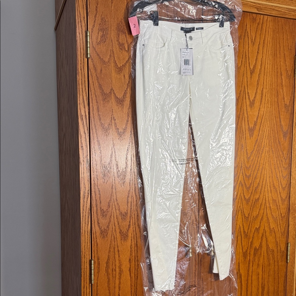 Lafayette 148 New York White Skinny Pants